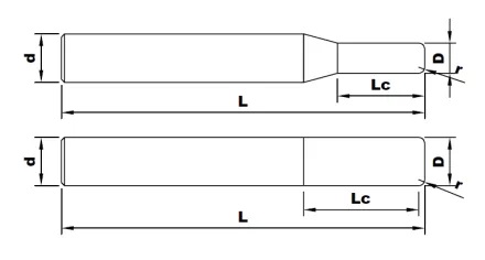 Cylindrical object technical drawing